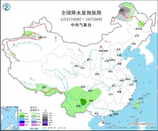 北部和东部部分海域将有大雾 西藏东部云南四川等地多阴雨