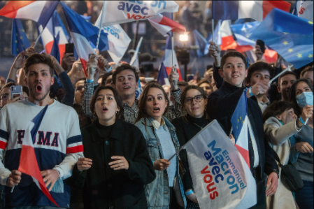 “马克龙有望在法国第二轮总统大选中迎战勒庞，欧元上涨略占上风”
